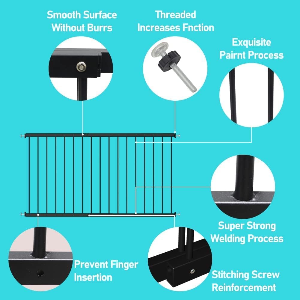 Black 2 Piece Window Guards S3639