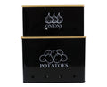 Vented Metal Vegetable Storage Bin Set of 2 with Wooden Lids X1733