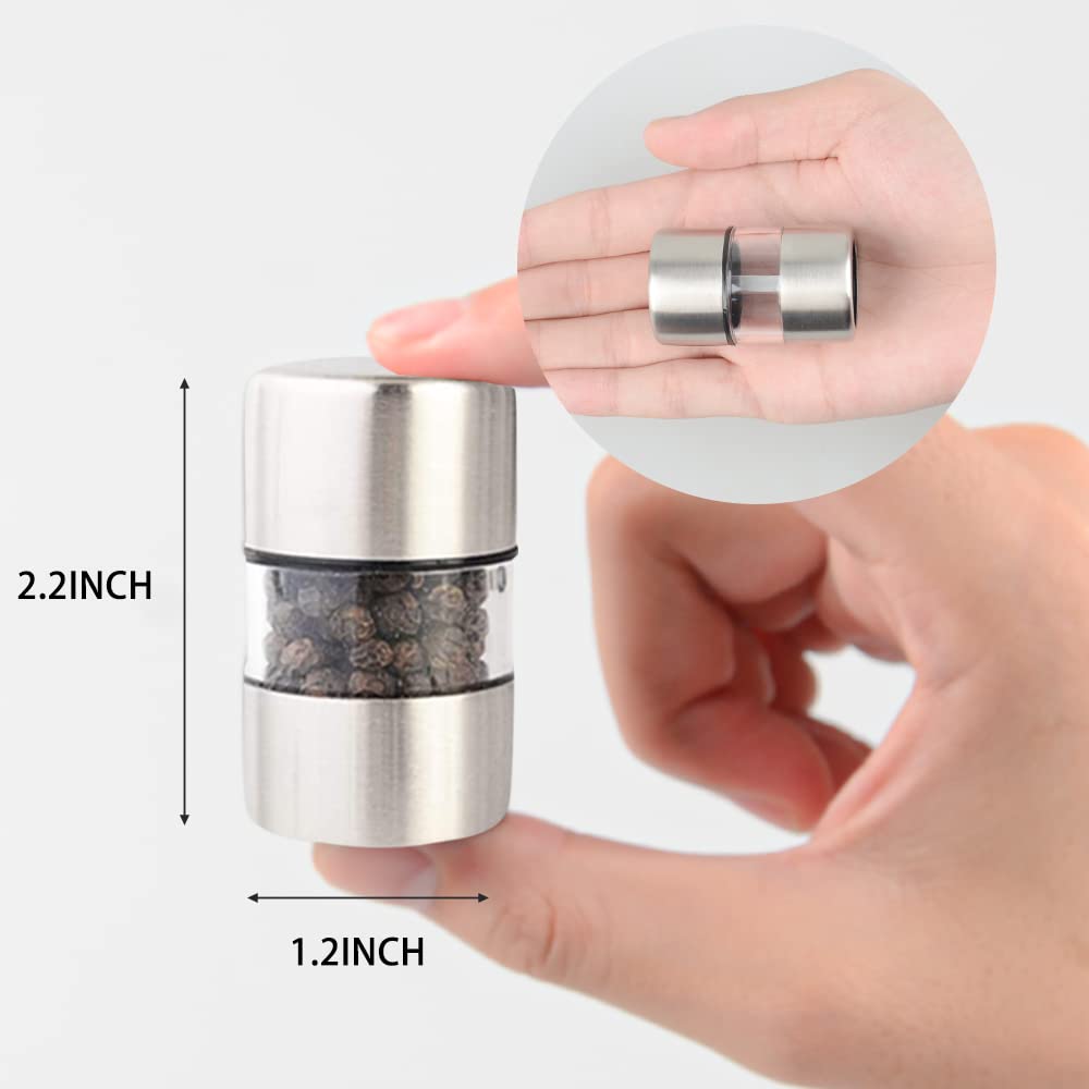 Sea Salt and Pepper Grinder Set Stainless Steel Ceramic 2-Pack P84540