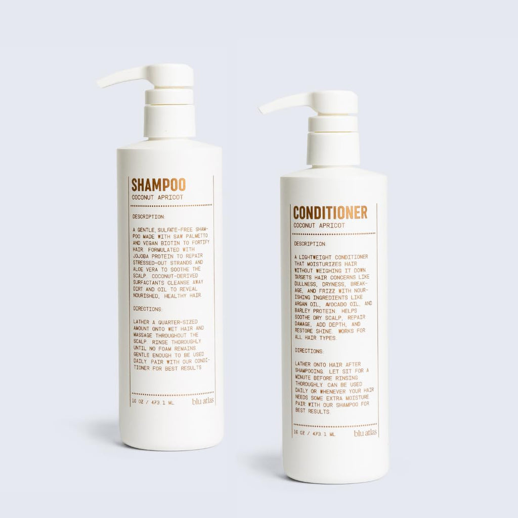 Shampoo and Conditioner Bundle Coconut Apricot 16 oz L874395