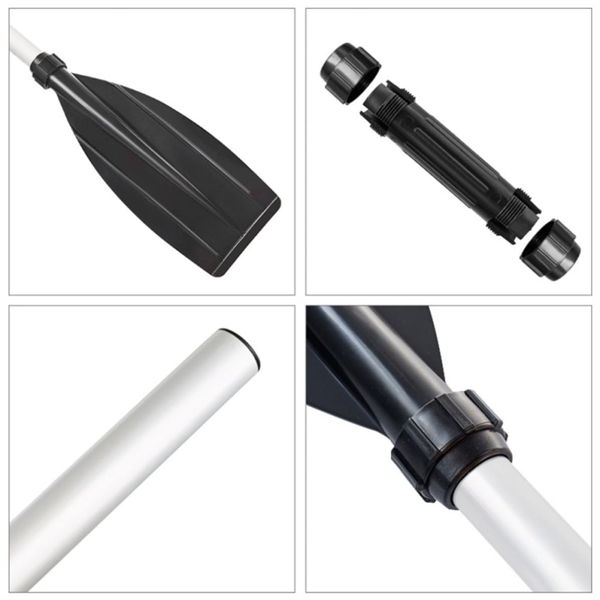 Boat Paddle Detachable Aluminum Alloy 2 Pairs L470