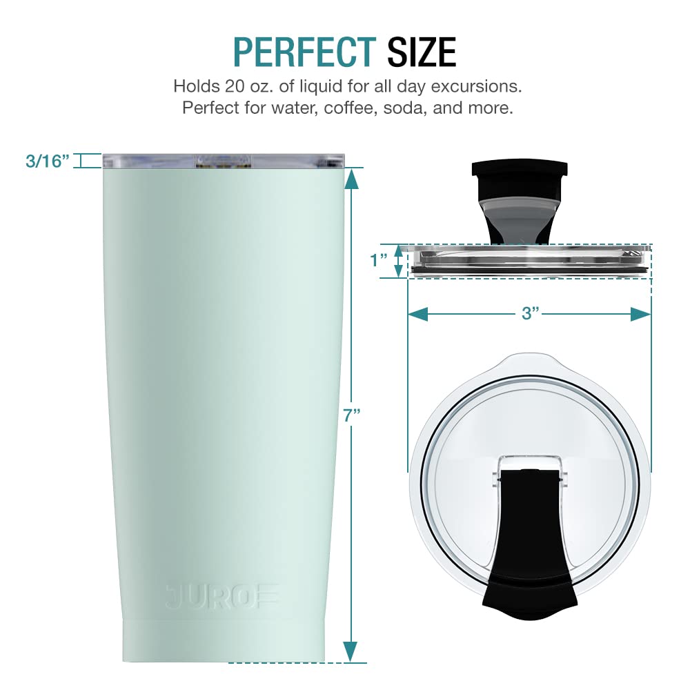 20 oz Stainless Steel Vacuum Insulated Tumbler with Lid and Straw U66068