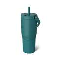 25oz Leakproof Stainless Steel Travel Tumbler with Handle & Straw X614134
