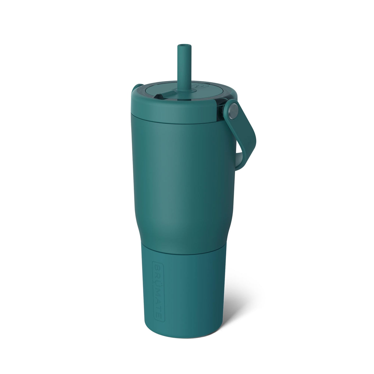 25oz Leakproof Stainless Steel Travel Tumbler with Handle & Straw X614134