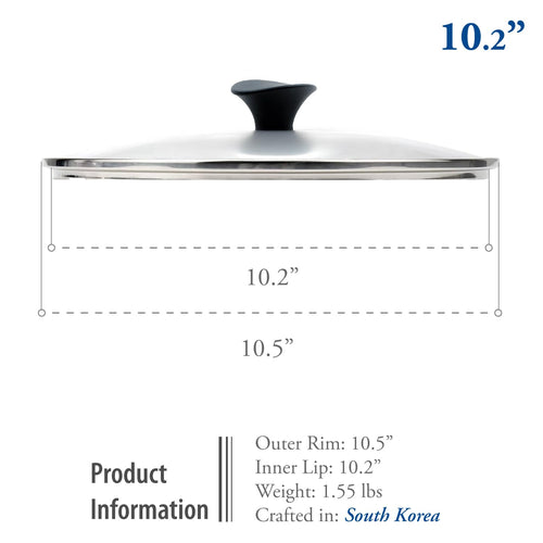 10.2 Inch Tempered Glass Lid Z945