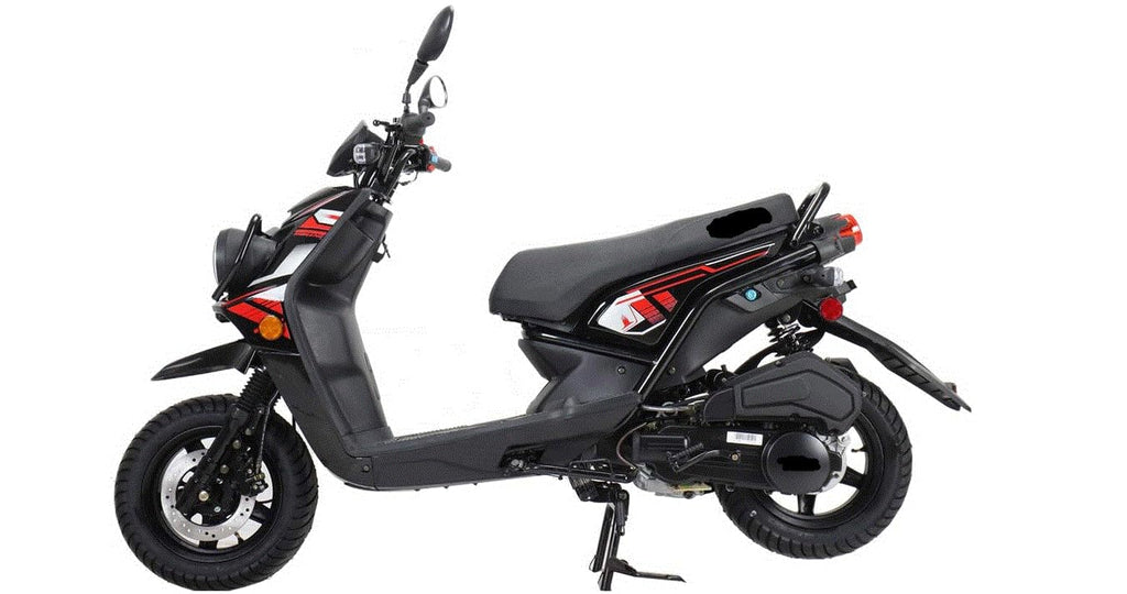 150cc Gas Scooter with 12 inch Aluminum Wheels V1252