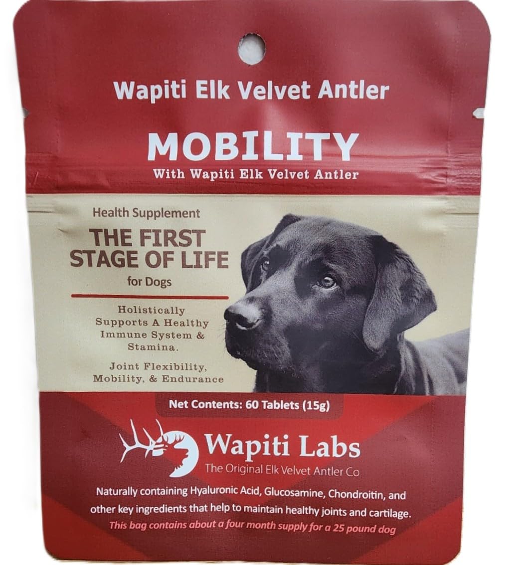 Natural Hip and Joint Supplement for Dogs, 60 Count H738385