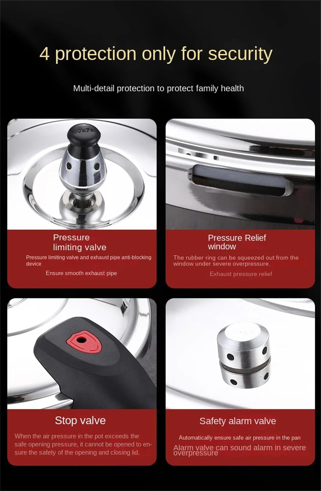 Stainless Steel 12.3L Pressure Cooker Y48800