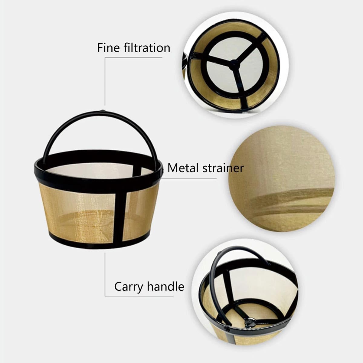 8-12 Cup Stainless Steel Coffee Filter E4790