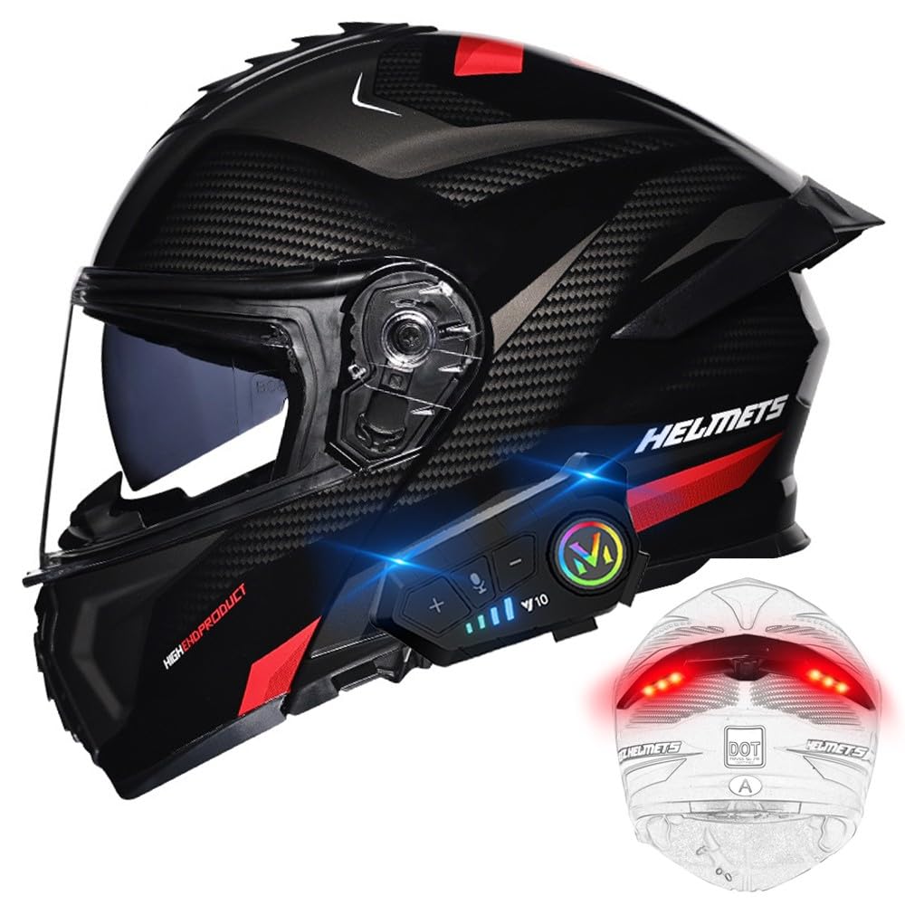 DOT Approved Flip Up Full Face Dual Visor Modular Motorcycle Helmet V601205