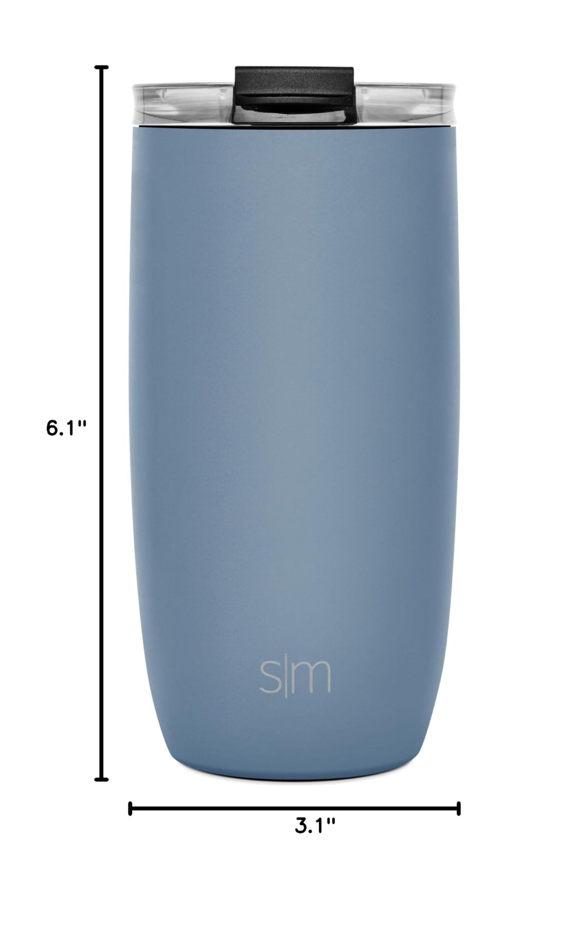 Blue 16oz Travel Coffee Mug with Lid L249