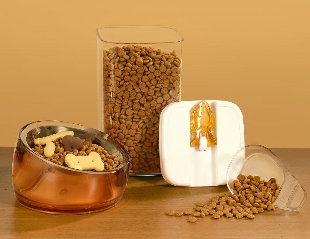 Airtight Pet Food Container with Flip Top Handles Q298937