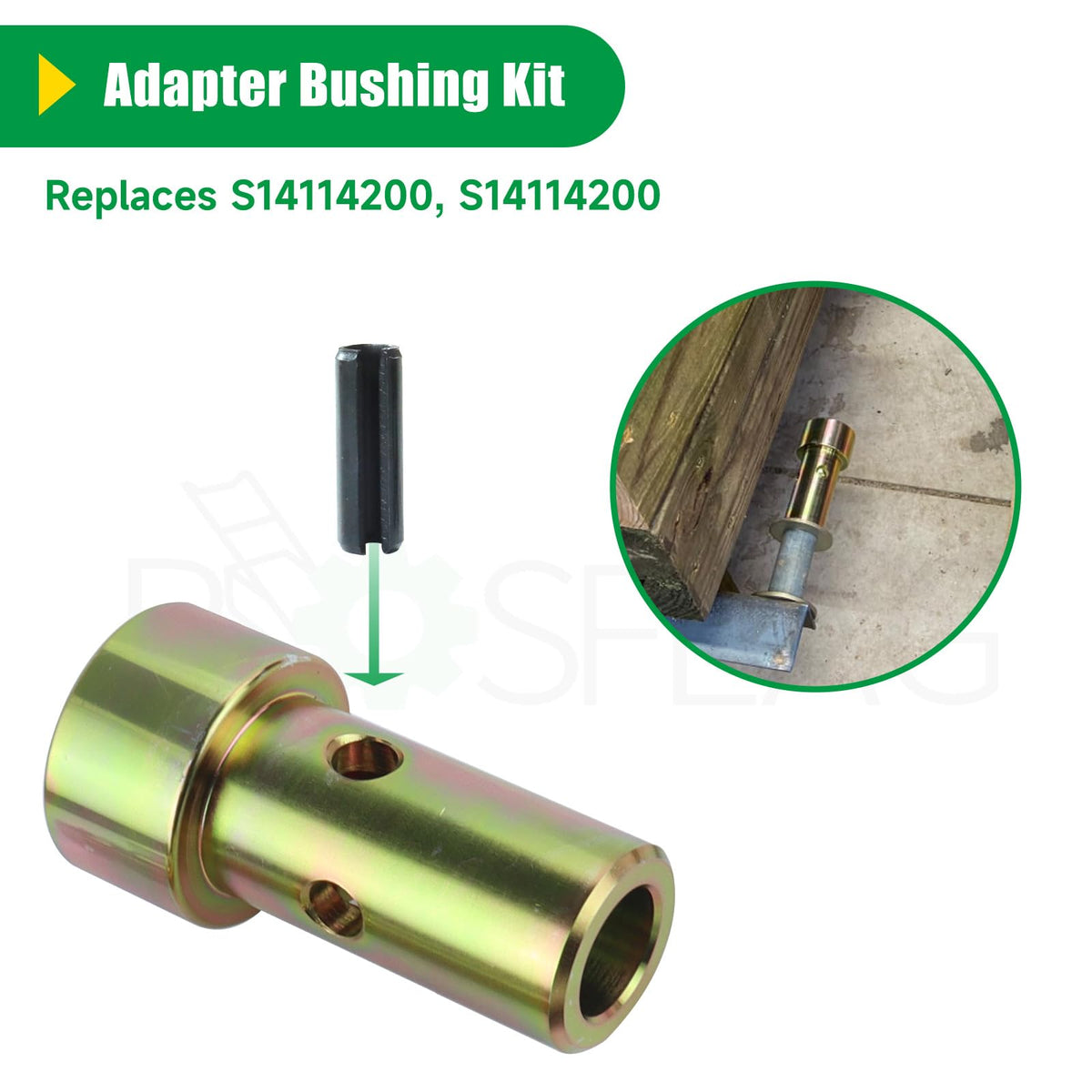 Quick Hitch Adapter Bushing for 3 Point Hitch Tractor G107