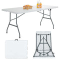 6ft White Folding Table P6171