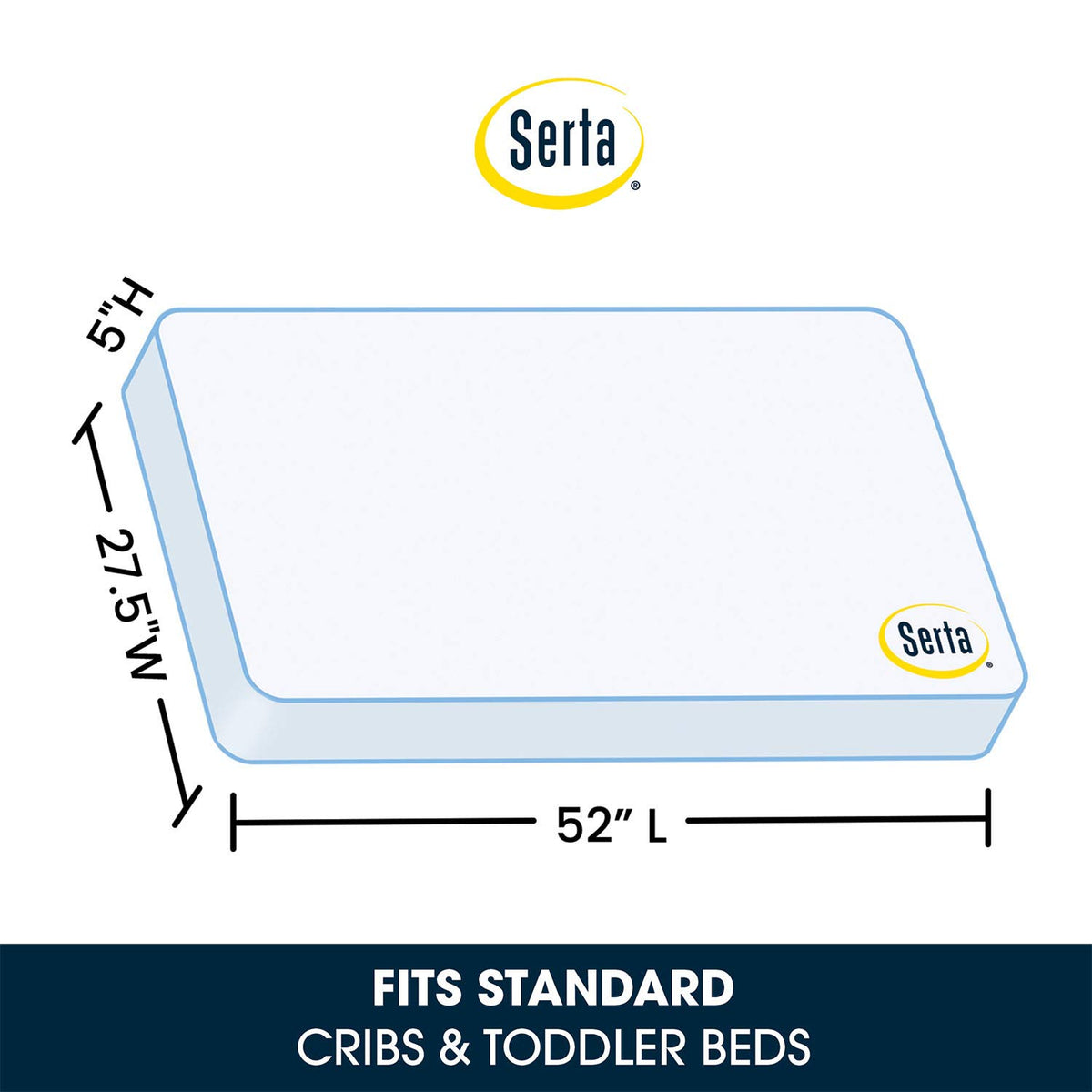 2-Stage Baby Crib and Toddler Mattress M40195
