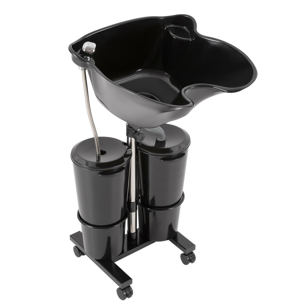 Electric Portable Shampoo Bowl with 2 Bucket and Drain Hoses I947820