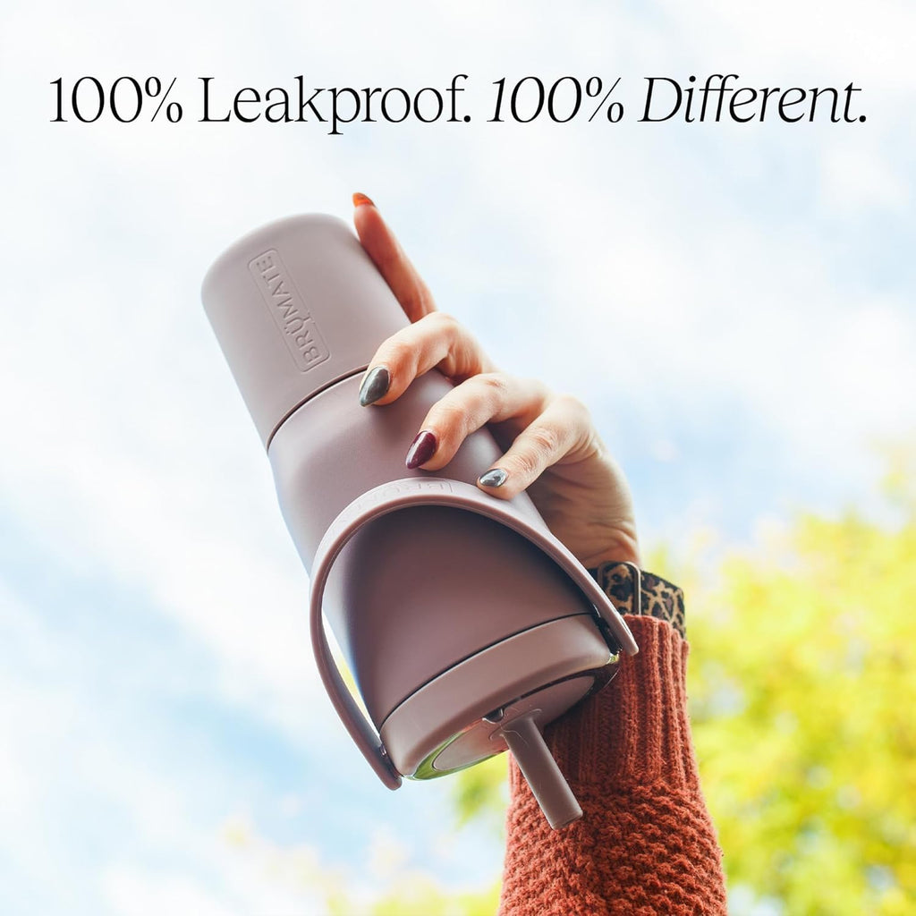 25oz Leakproof Stainless Steel Travel Tumbler with Handle & Straw X614134