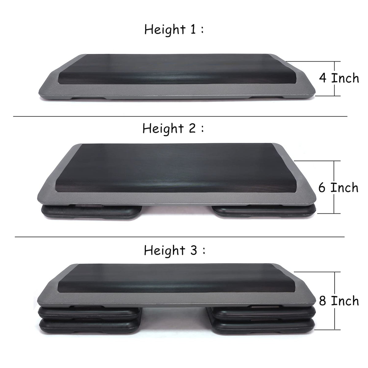 43'' Adjustable Aerobic Step Platform with Risers G245160