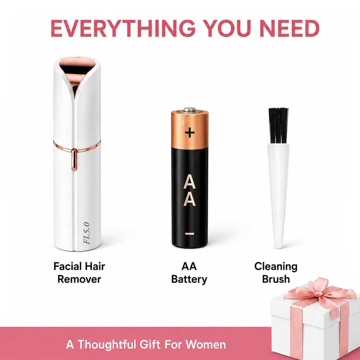 Facial Hair Remover with LED Light E613