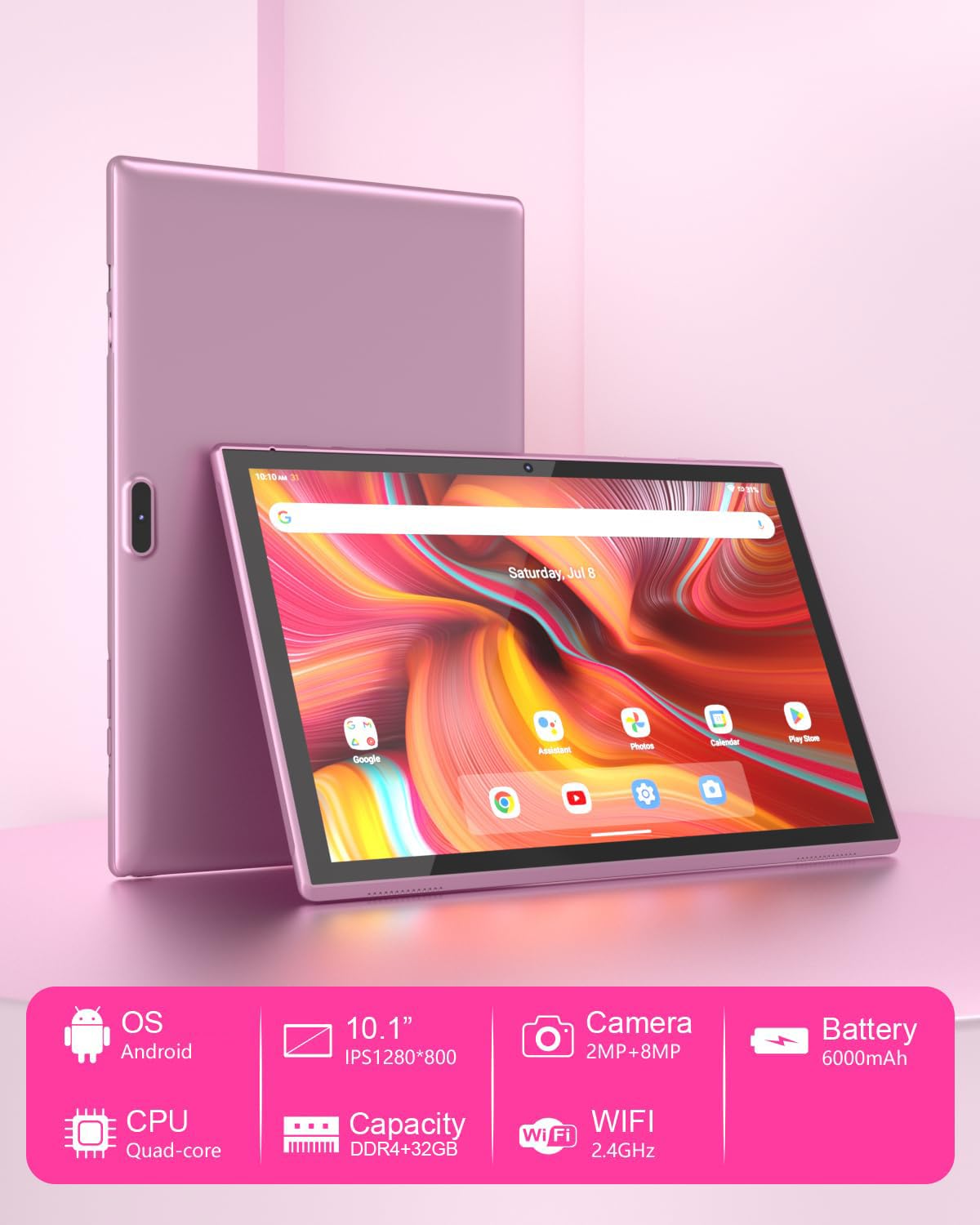 10 Inch Android Tablet with 32GB ROM 2GB RAM K5899