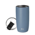 Blue 16oz Travel Coffee Mug with Lid L249