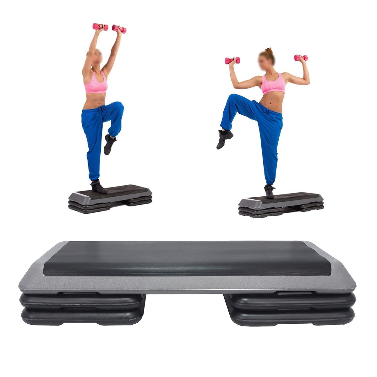 43'' Adjustable Aerobic Step Platform with Risers G245160