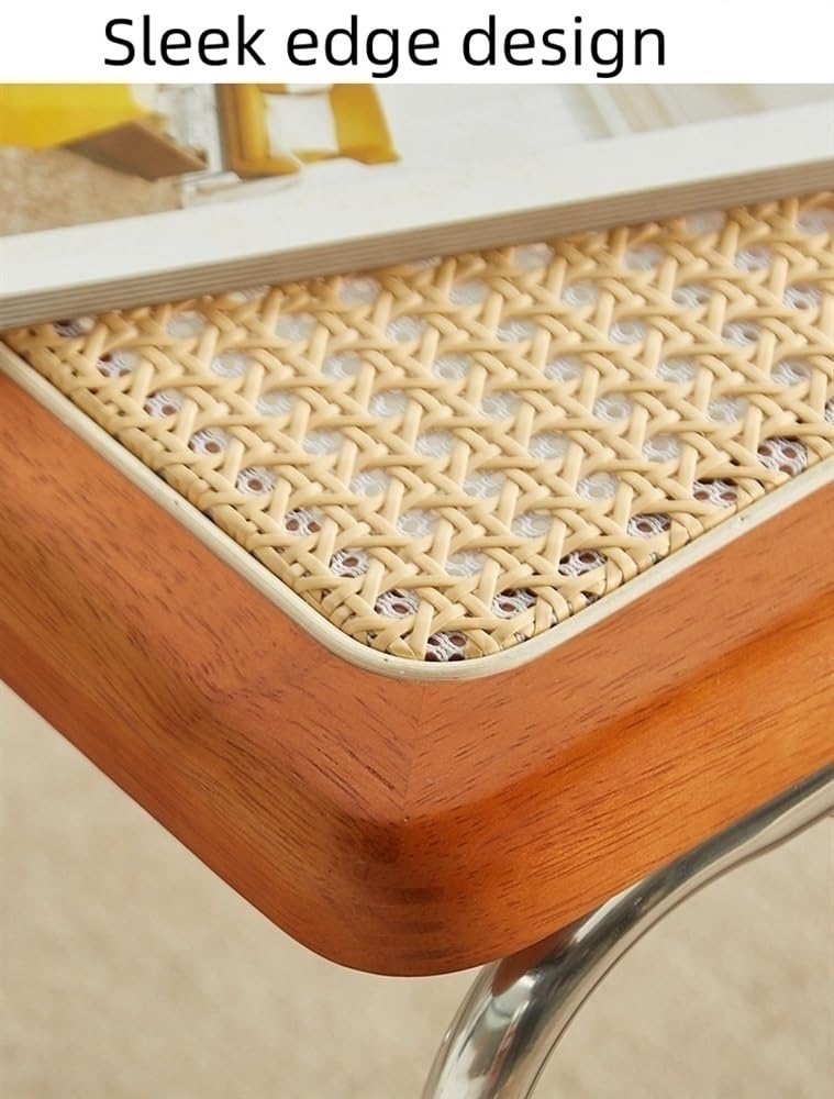 Square Coffee Table Set of 2 Rattan D4112