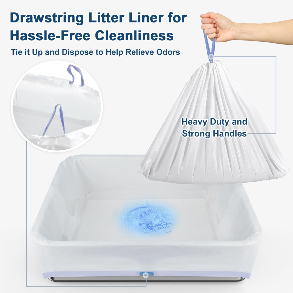 XL Stainless Steel Sifting Litter Box with Lid J281049
