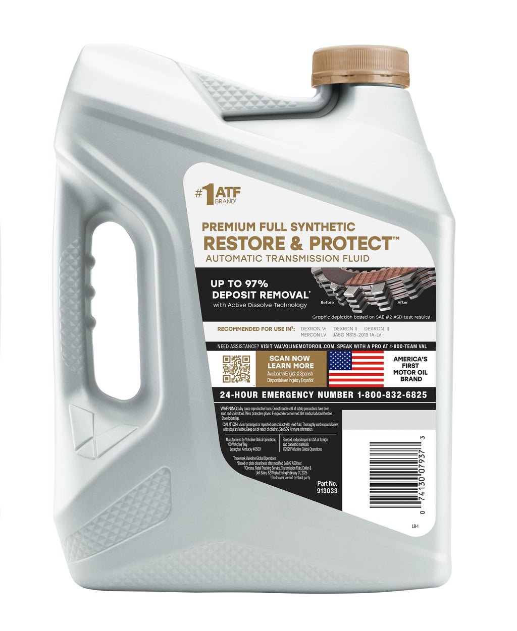 Full Synthetic Automatic Transmission Fluid 1 Gallon Case of 3 Y399