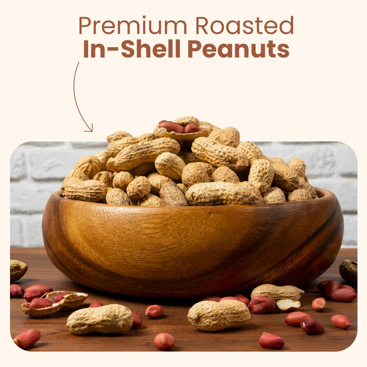 Unsalted Roasted In-Shell Peanuts 5 lb Bag R846367