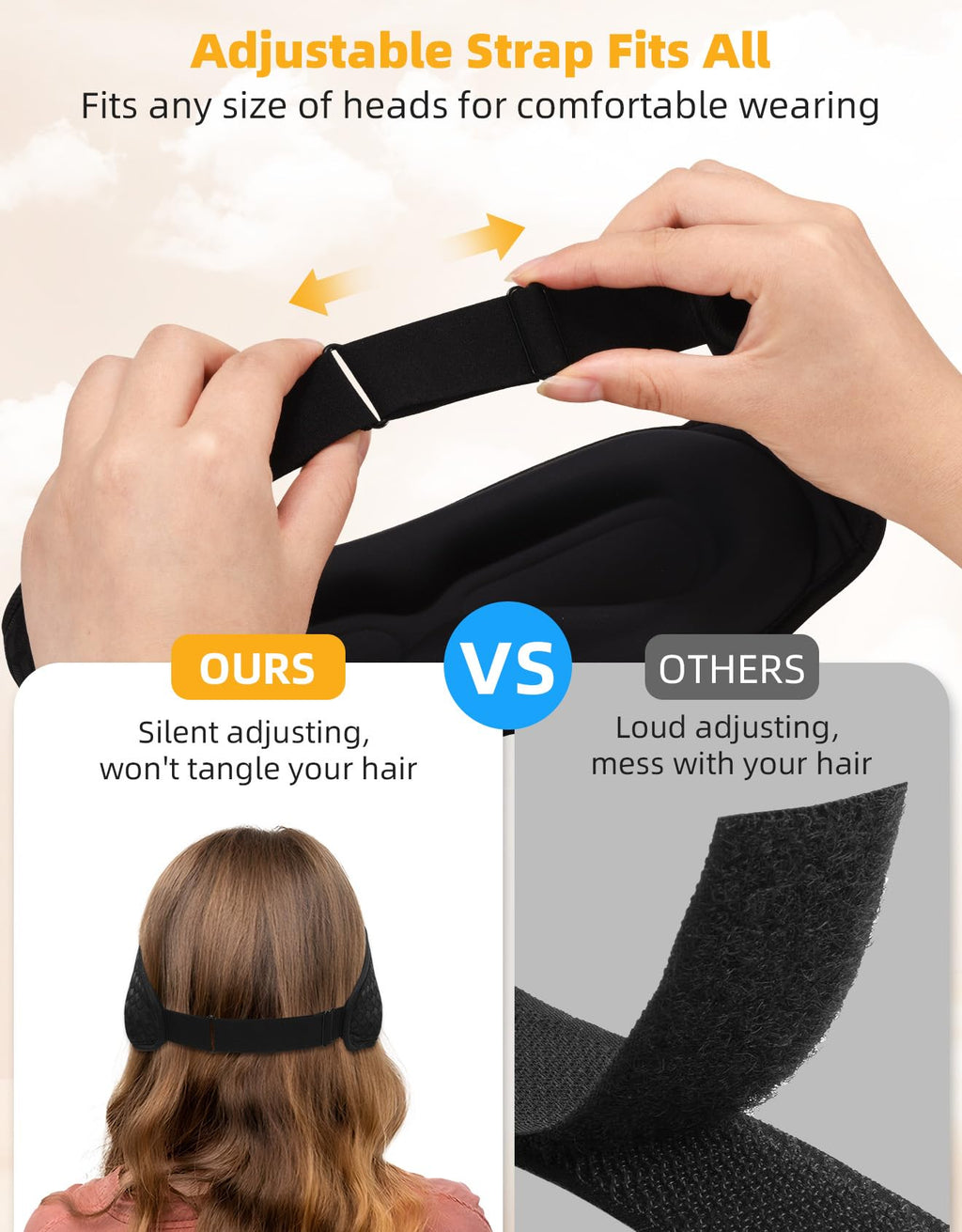 Blackout Sleep Mask with Bluetooth Headphones U8427