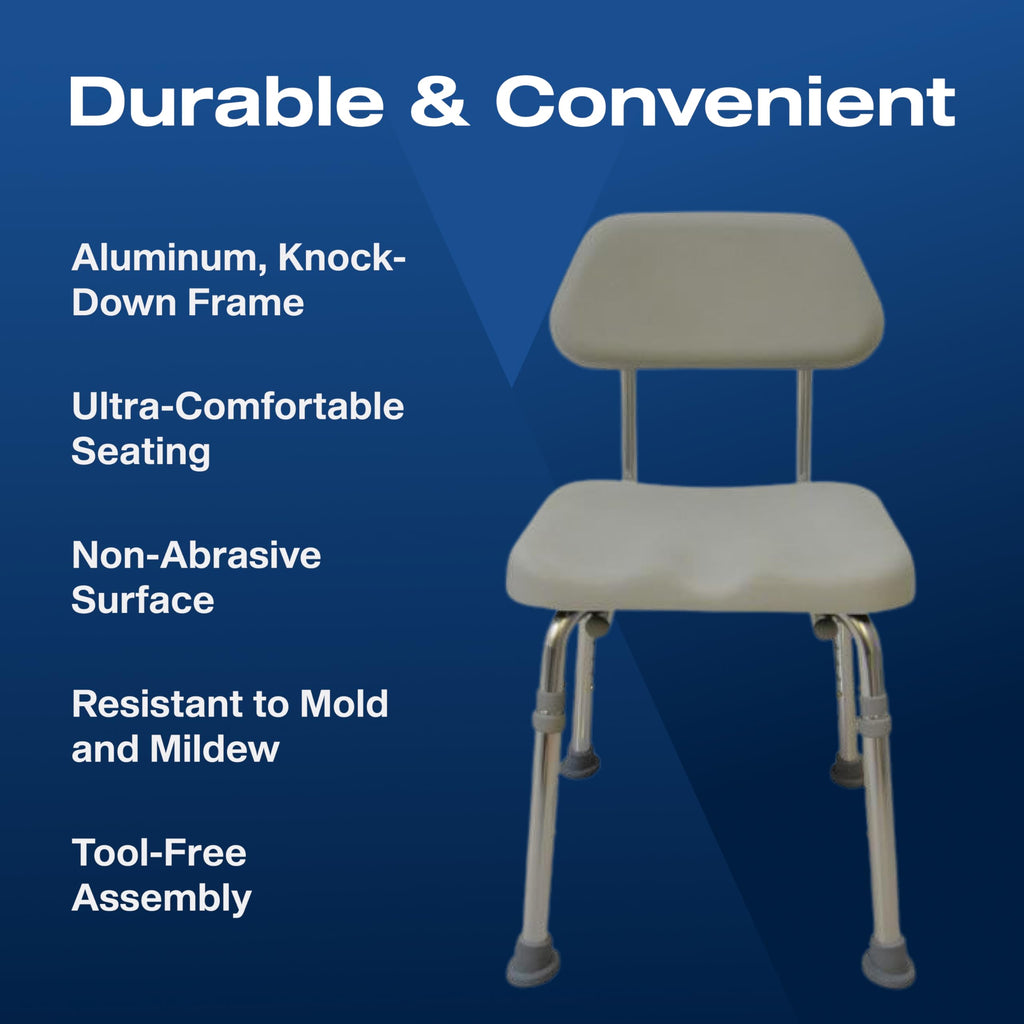Padded Shower Chair 300 lbs Weight Capacity U4514