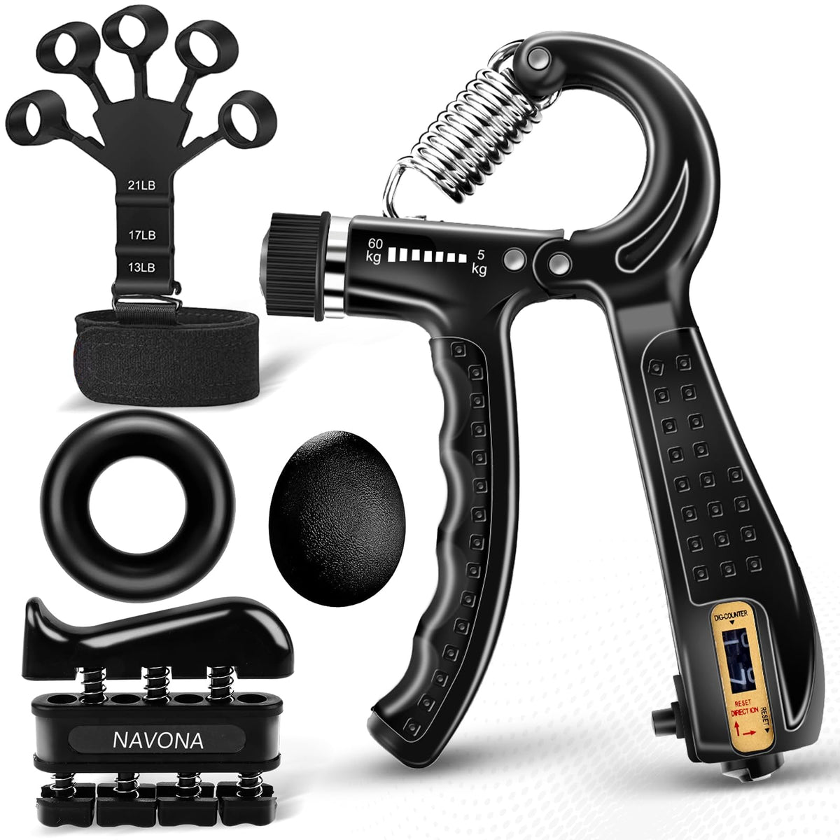 5/10 PCS Grip Strength Trainer Kit V38274