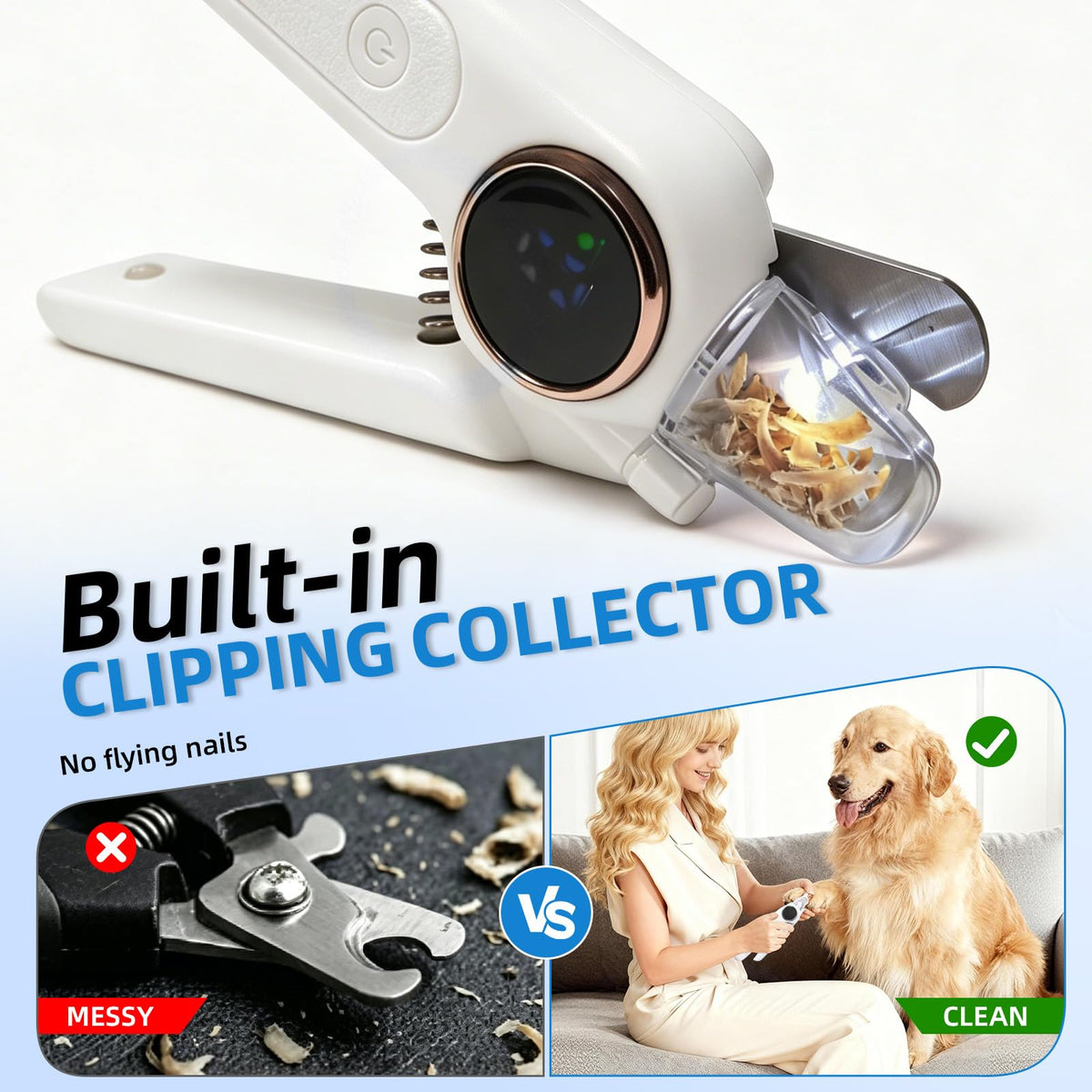 2-in-1 Dog Nail Clippers & Grinder with LED Light Z249