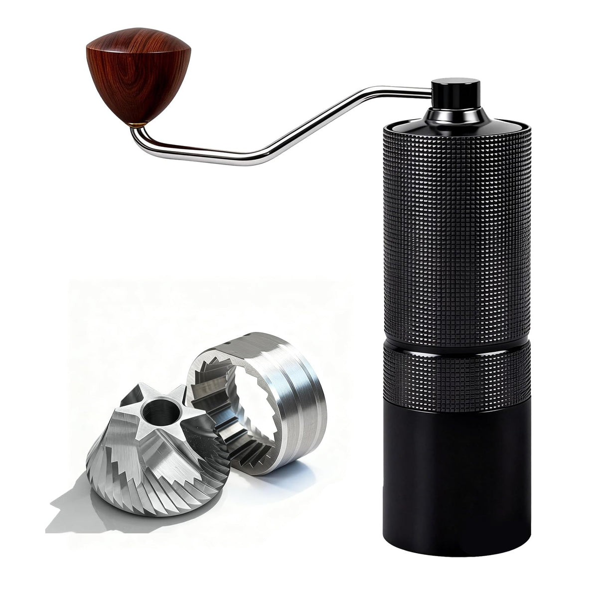 Manual Stainless Steel Conical Burr Coffee Grinder 20g Capacity S87644