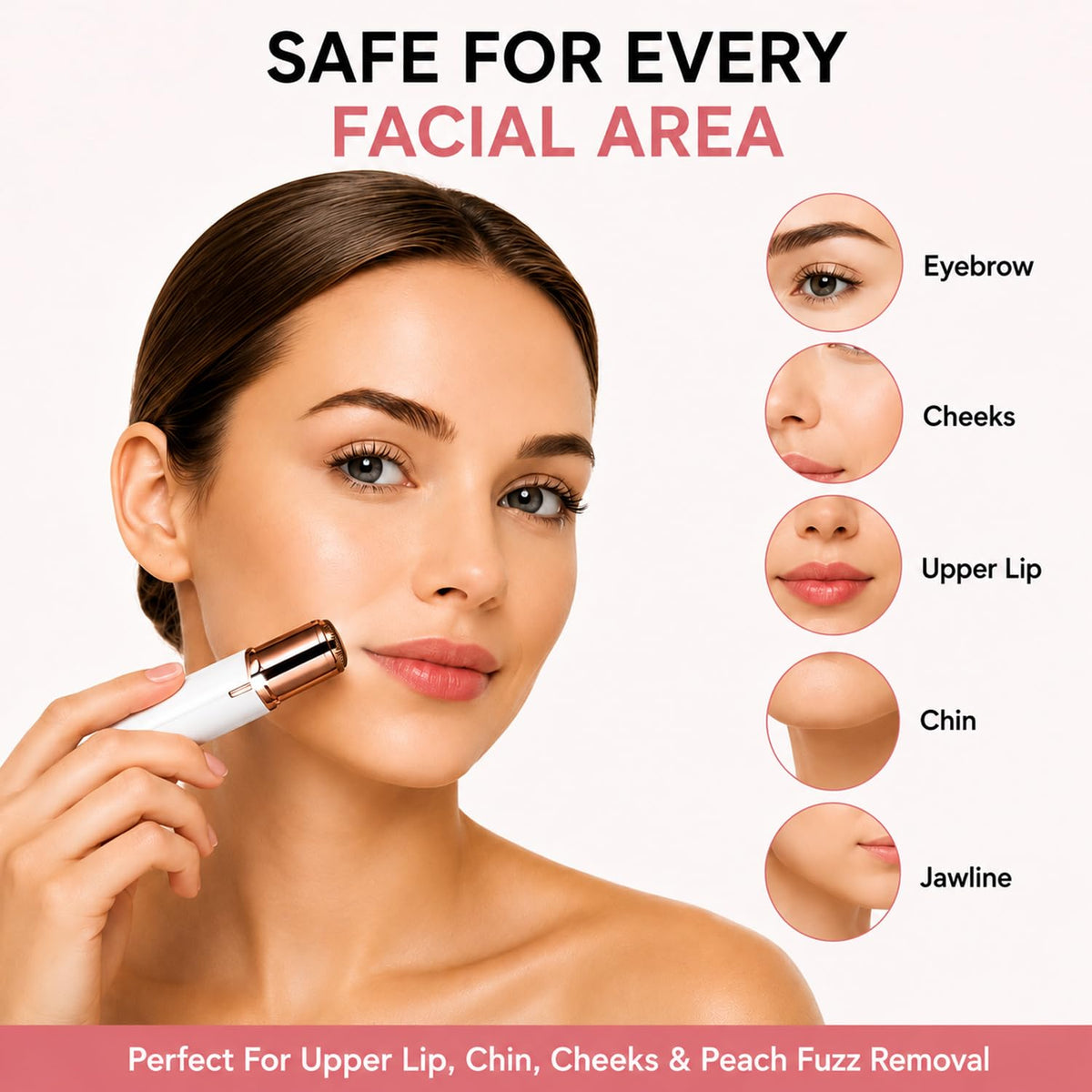 Facial Hair Remover with LED Light E613