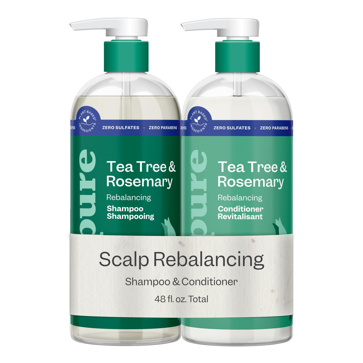 Tea Tree & Rosemary Shampoo & Conditioner Set 2x24oz Q45362