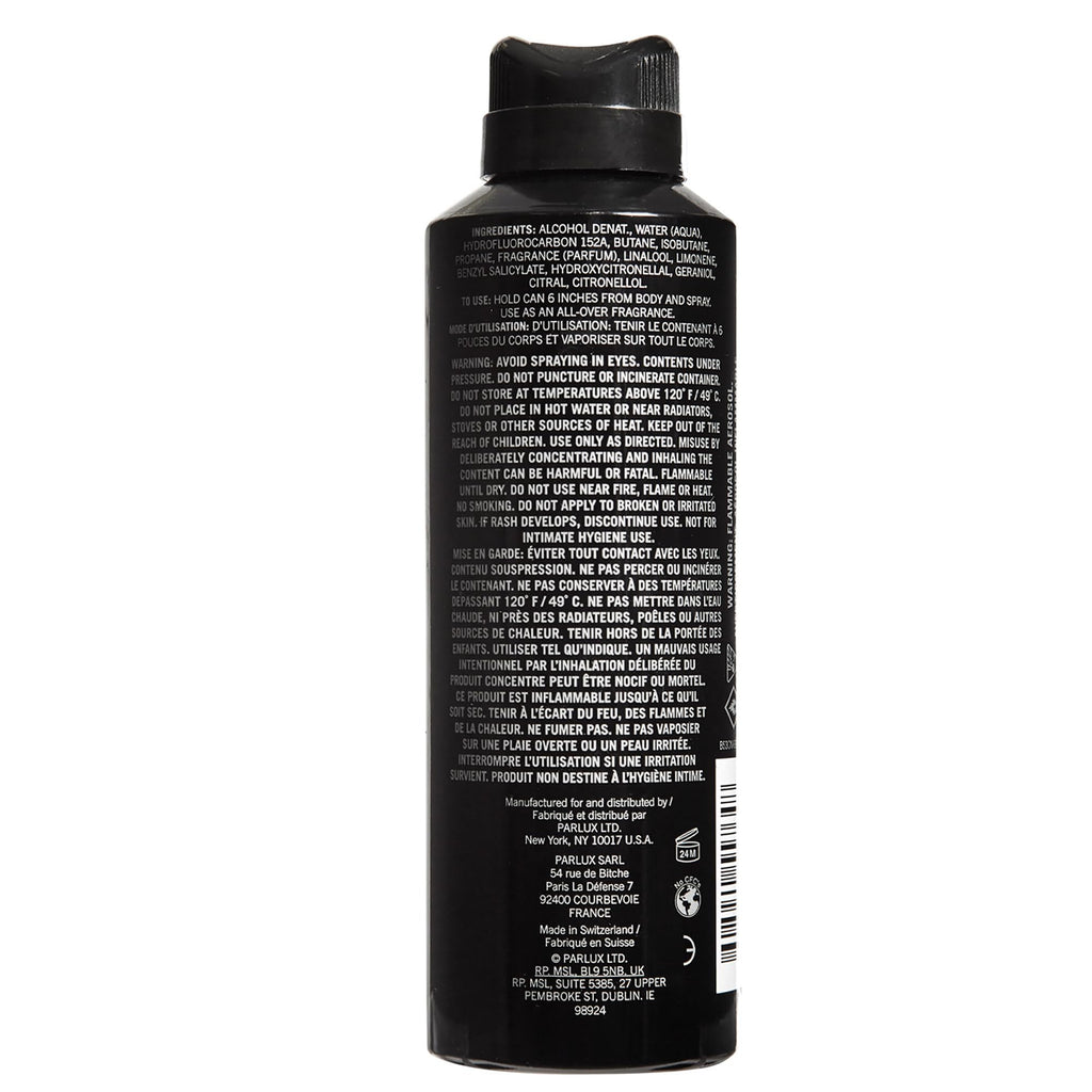 Black All Over Body Spray 6.0 Fl. Oz D9689