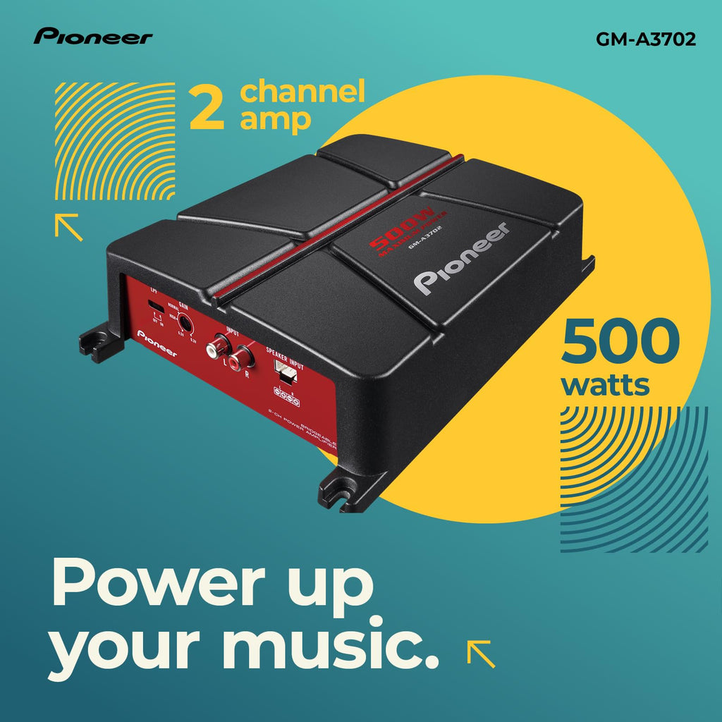500W Max Class AB 2-Channel Car Amplifier P8249
