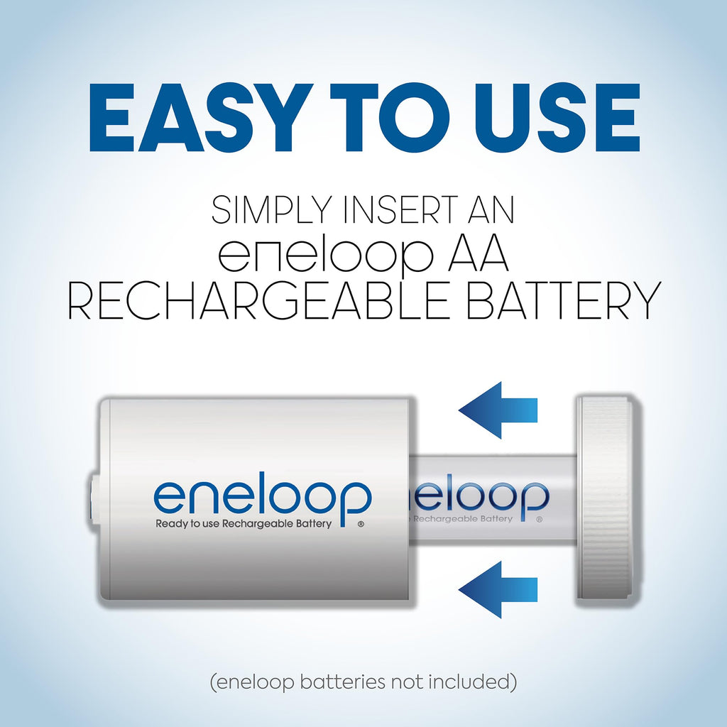 D Size Battery Adapters for AA Battery Cells, 4 Pack Y2041
