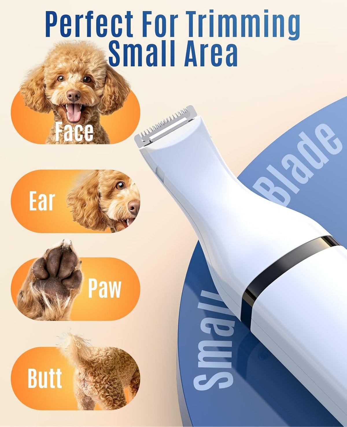 Dog Shaver Clippers and Nail Grinder Paw Trimmer Kit A67431