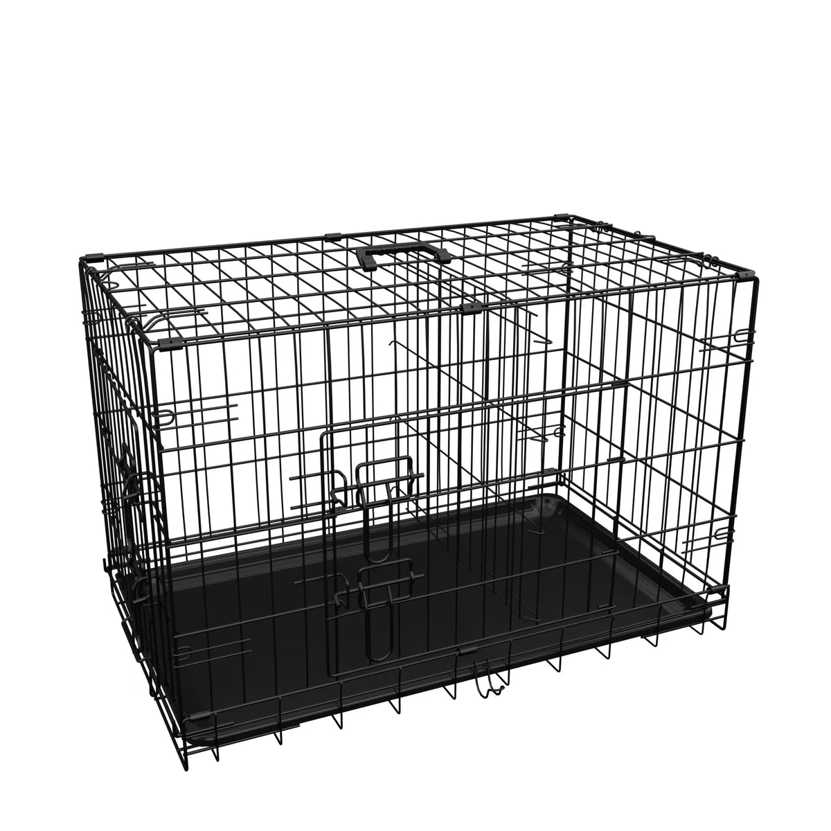 Foldable Metal Wire Dog Crate with Divider 48 Inch M431192