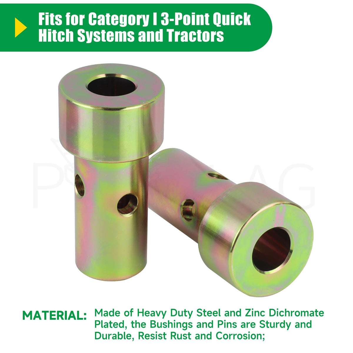 Quick Hitch Adapter Bushing for 3 Point Hitch Tractor G107