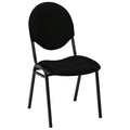 Black Fabric Stacking Chair P850