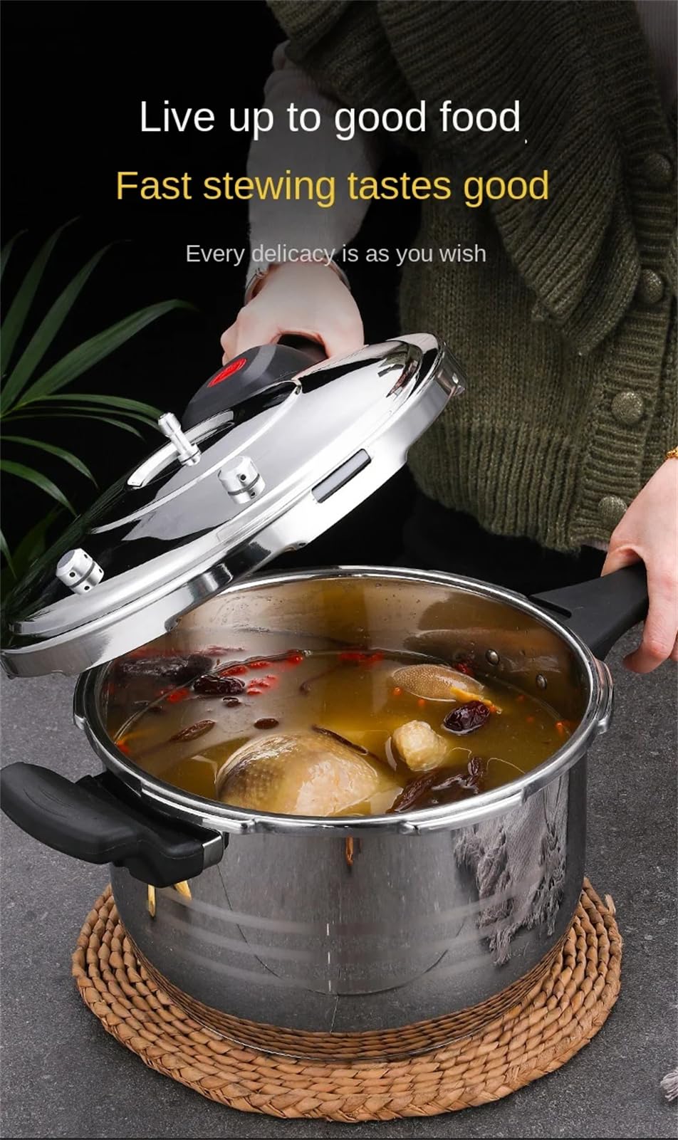 Stainless Steel 12.3L Pressure Cooker Y48800