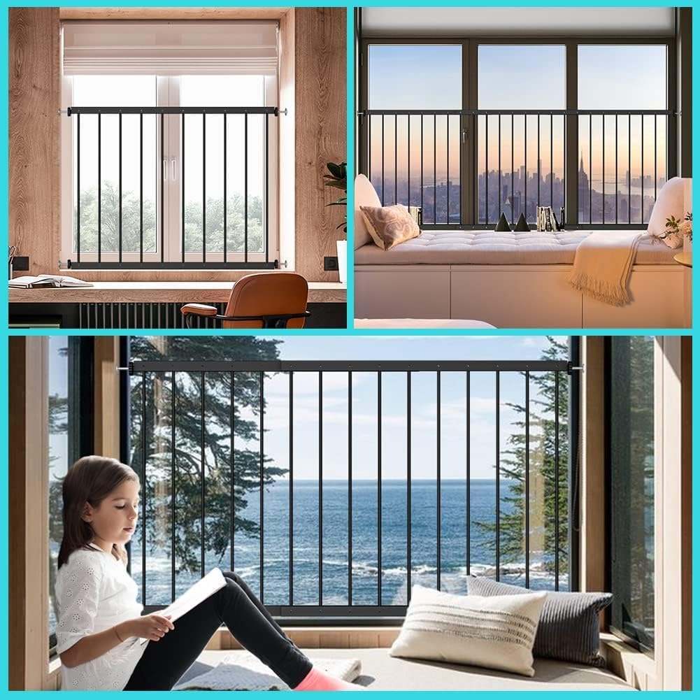 Black 2 Piece Window Guards S3639
