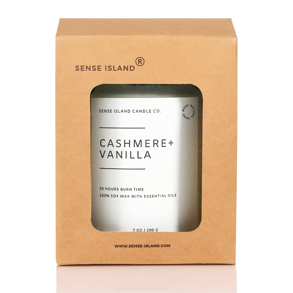 Vanilla Cashmere Scented Soy Wax Candle N3649