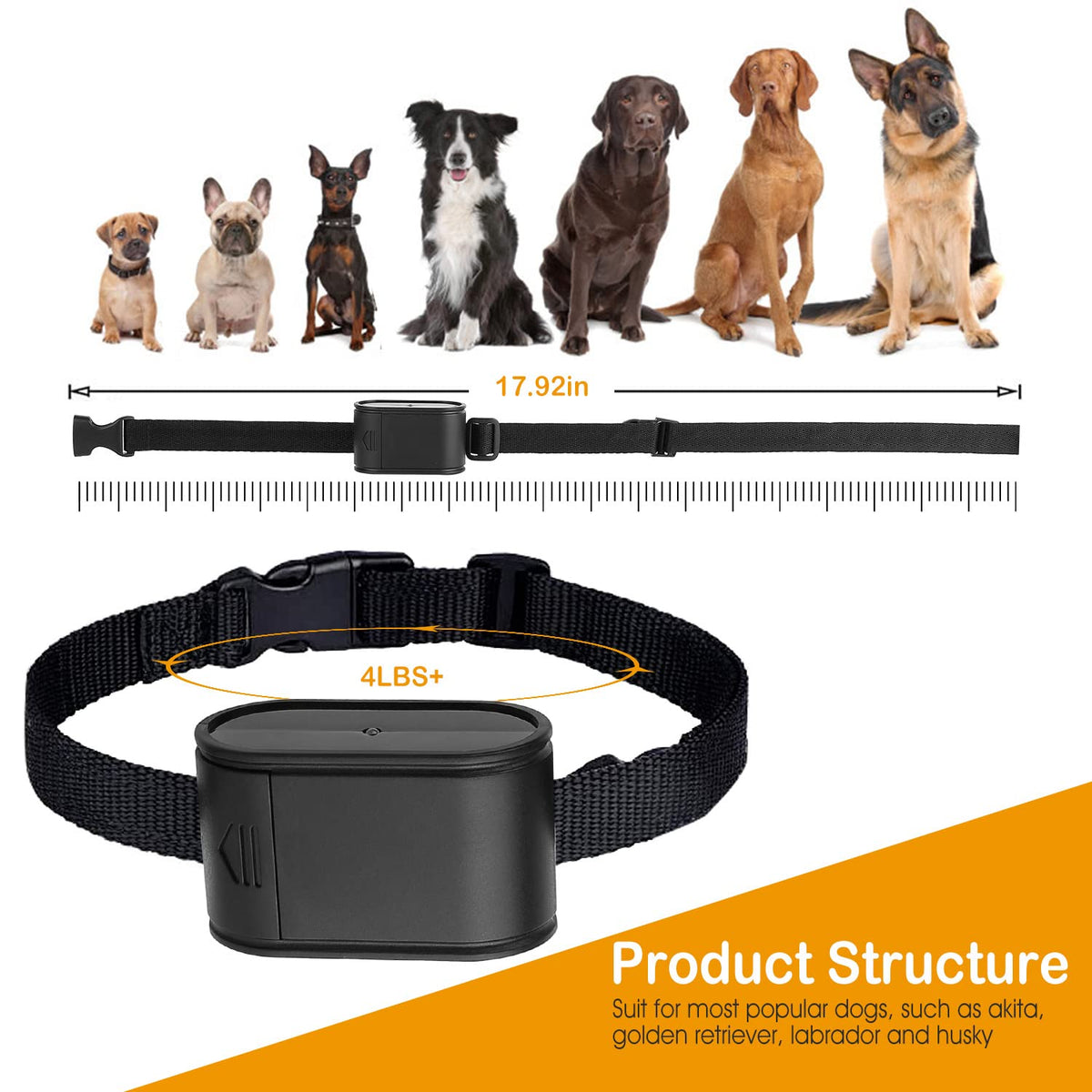 Wireless Dog Fence System with Waterproof Shock Collar H847959