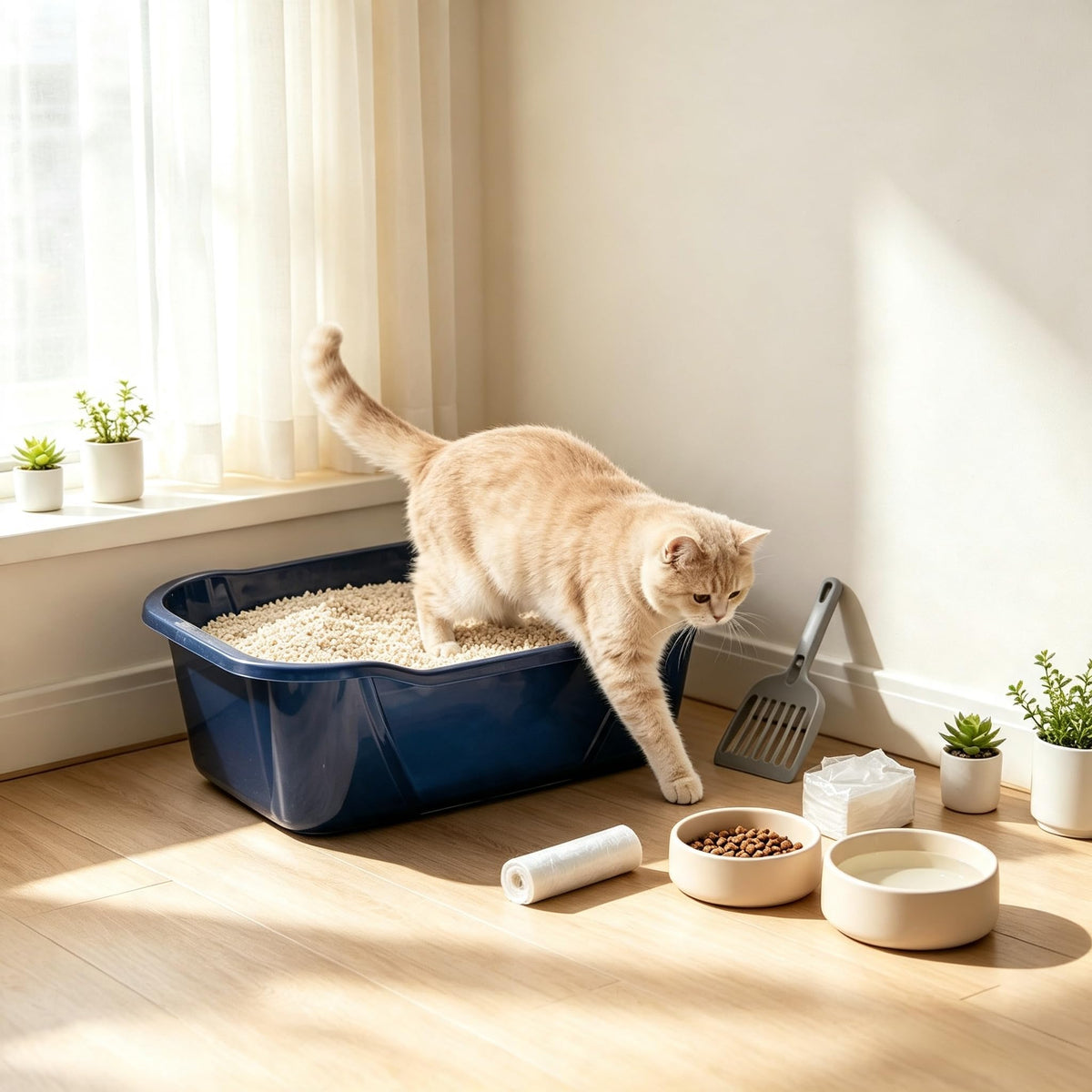 Open Top Cat Litter Box A230