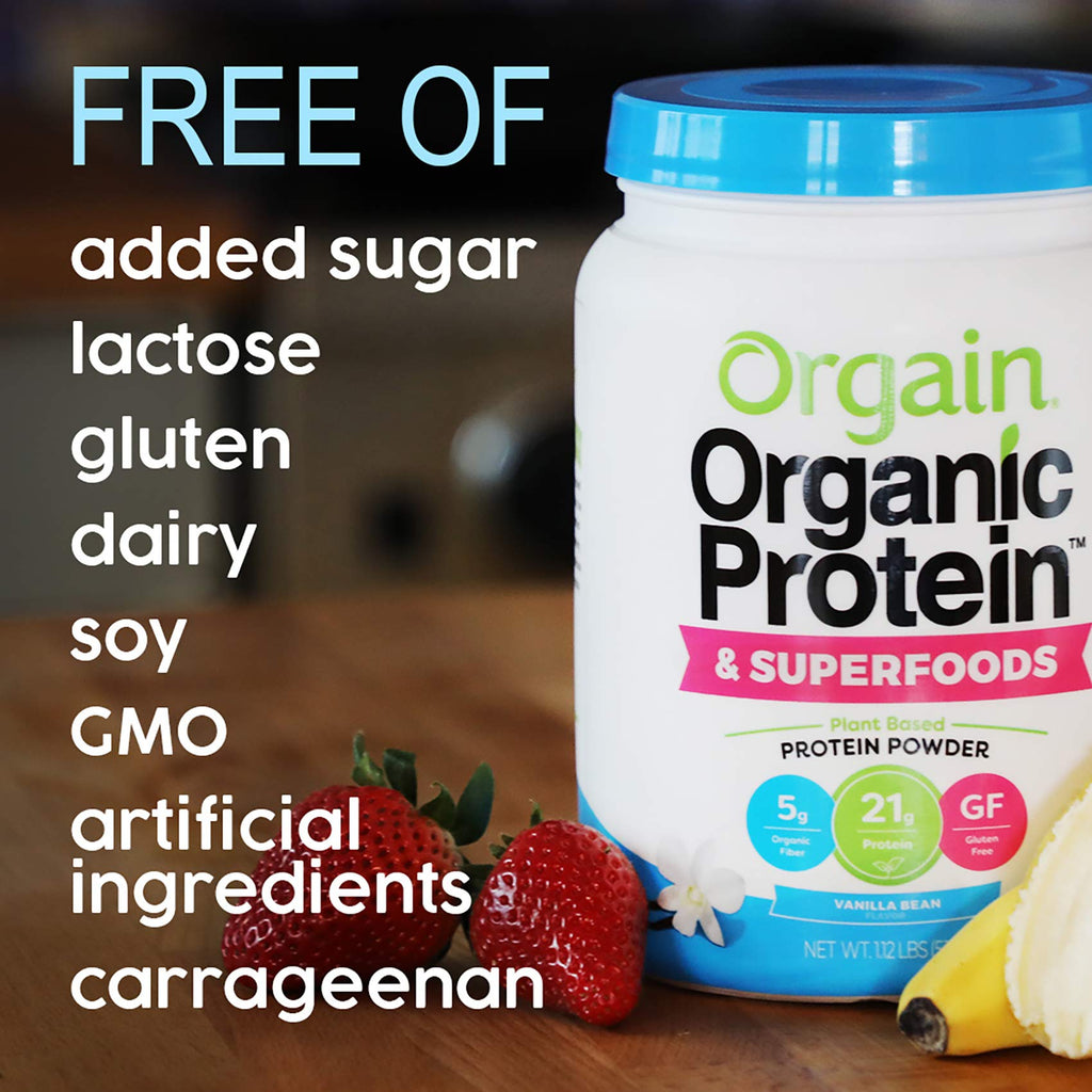 Organic Vegan Protein Powder + Greens Vanilla Bean L712
